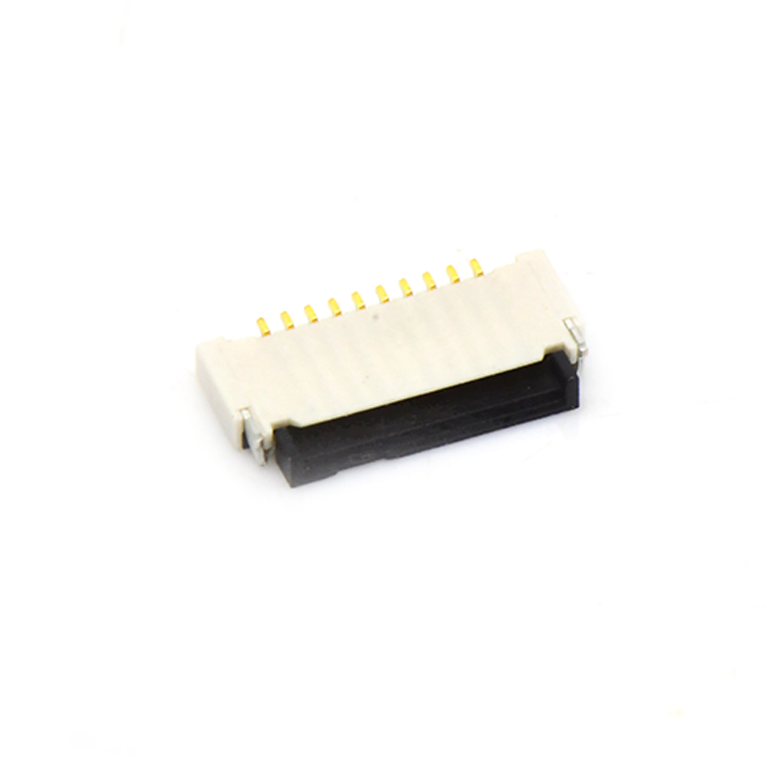 Pitch 1.00mm H2.0mm卧贴前掀盖下接触 FPC 30pin 本色 镀半金G/F雾锡